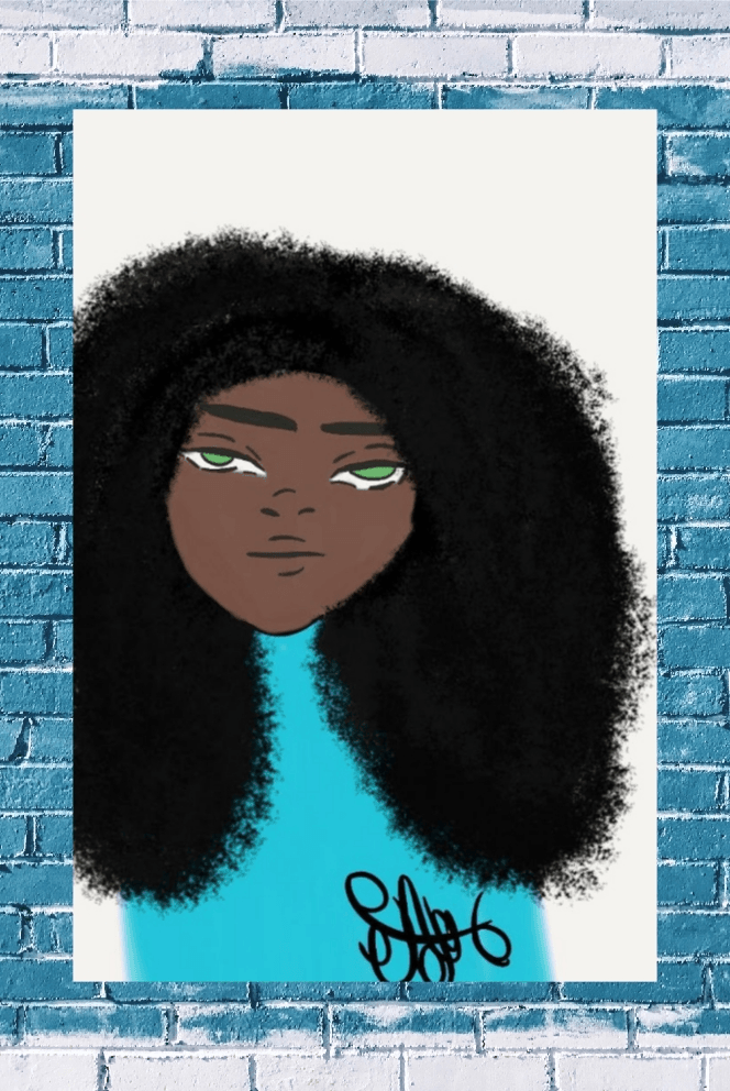 Long Neckie Character Card Nadia 1/2