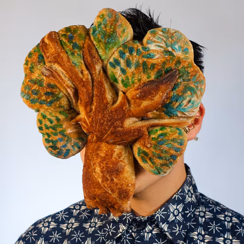 Cocoa and Matcha Sourdough Tree