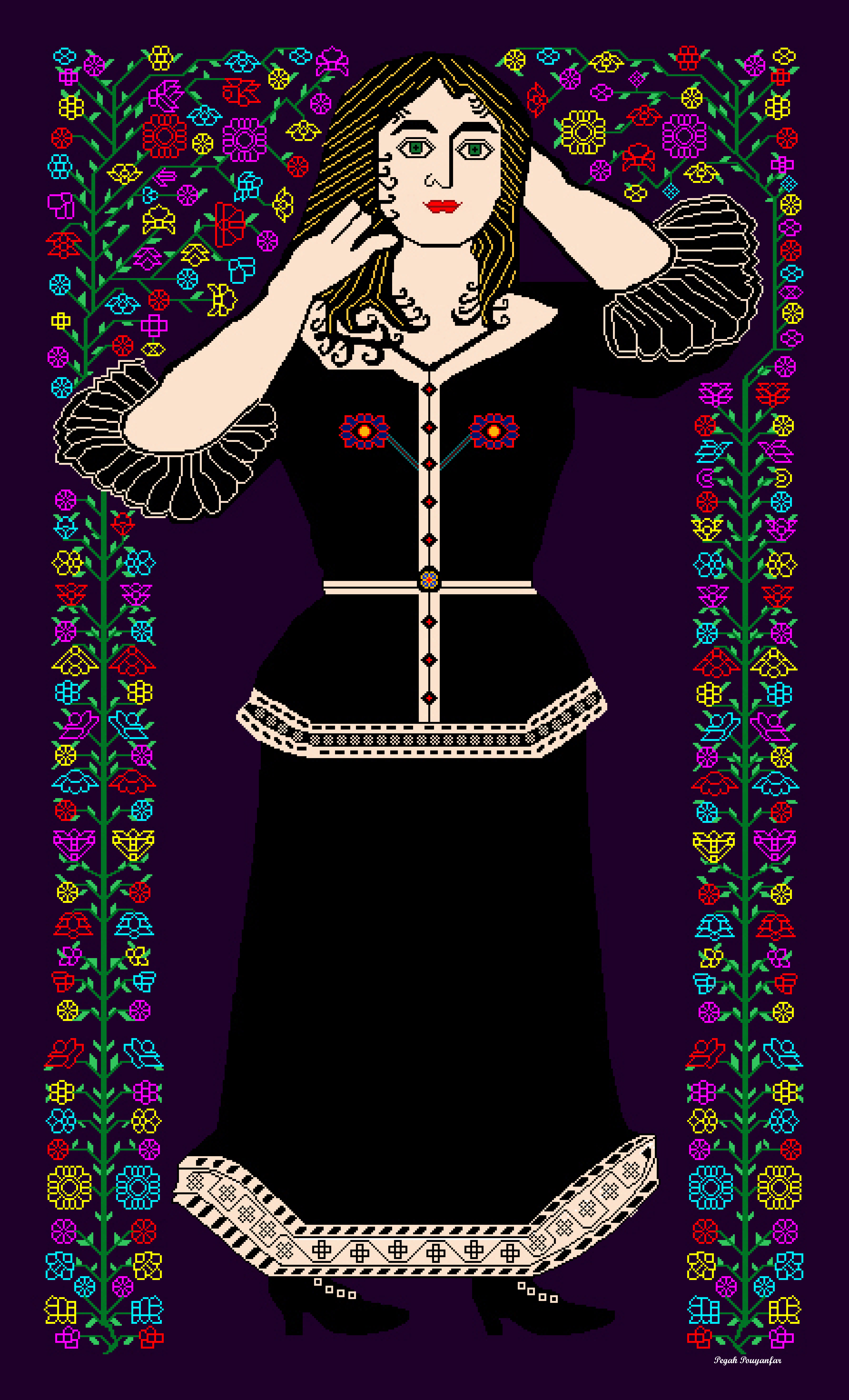 Lady in Garden