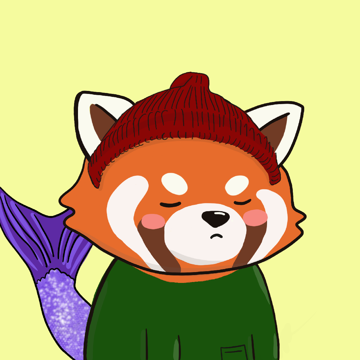 Okay Red Panda #7062