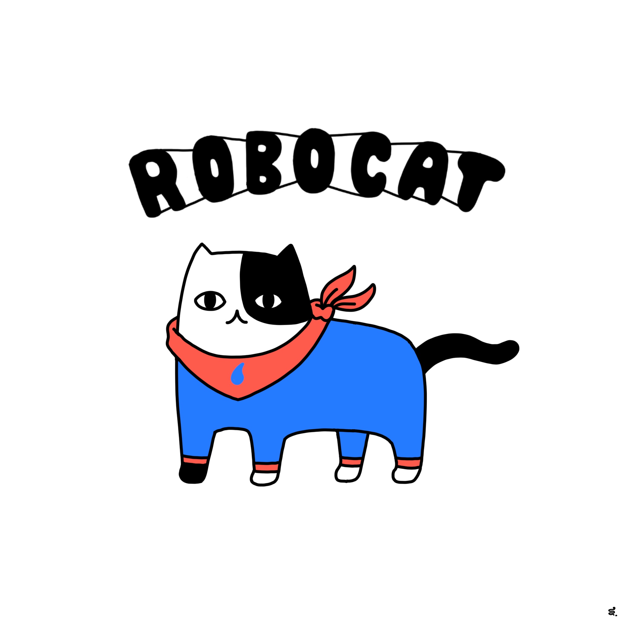 No.2 Robo Cat blue 