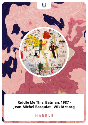 Riddle Me This, Batman, 1987 - Jean-Michel Basquiat - WikiArt.org