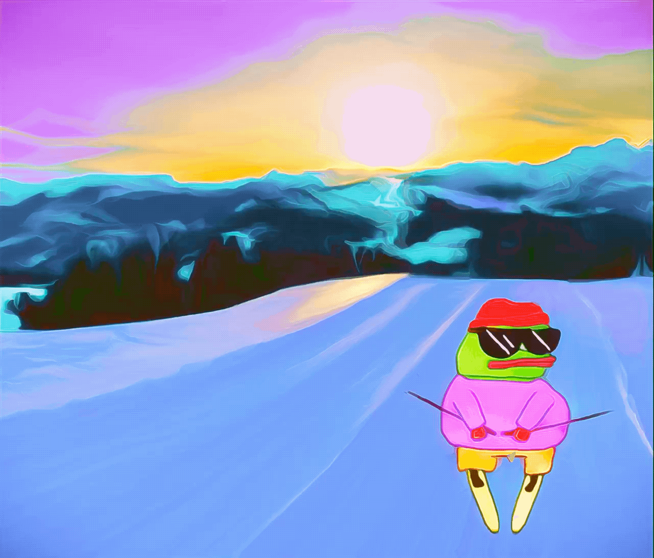 pepito on a ski trip