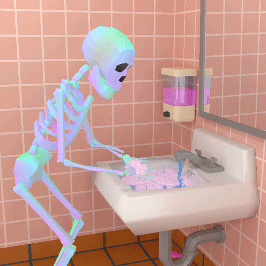 Hand Washing Skeleton