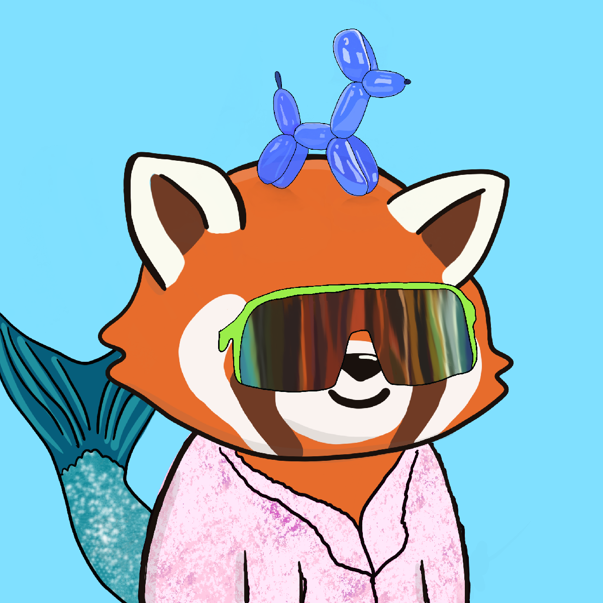 Okay Red Panda #7047