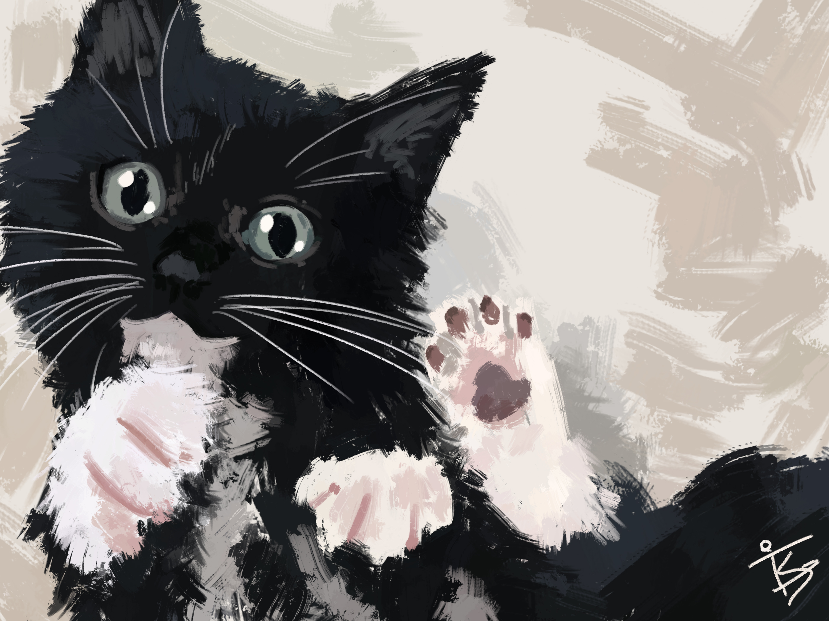 Attack of KitKat the Terrifying Kitten