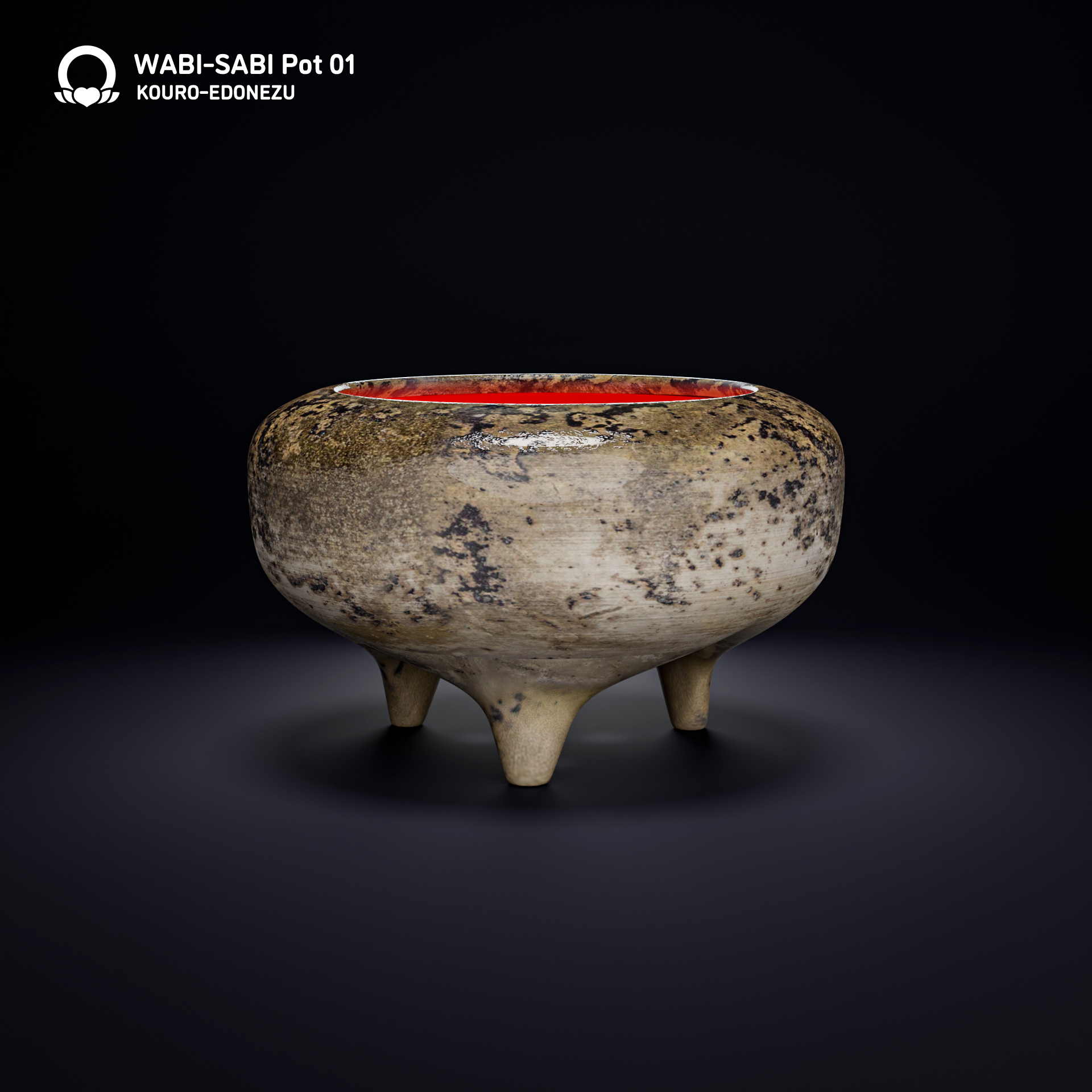 WABI-SABI Pot 01 KOURO-EDONEZU 1970's Model
