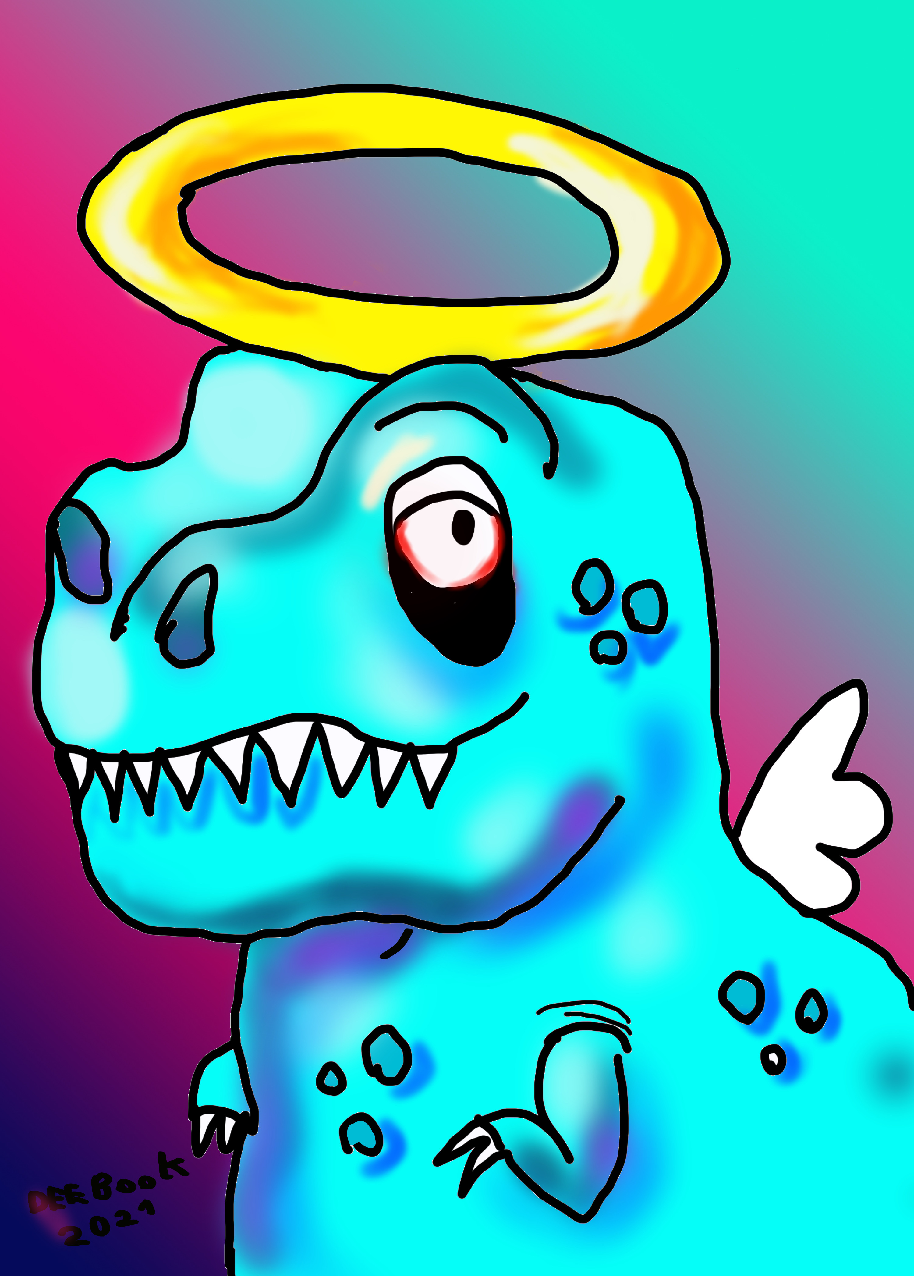 Silly T-rex No.#3  I'm Angie