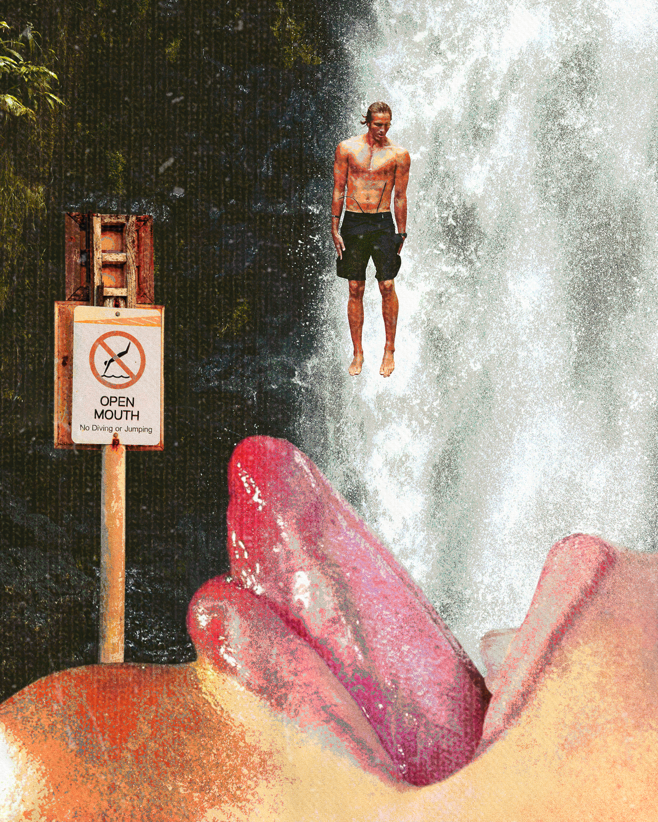 sign said no