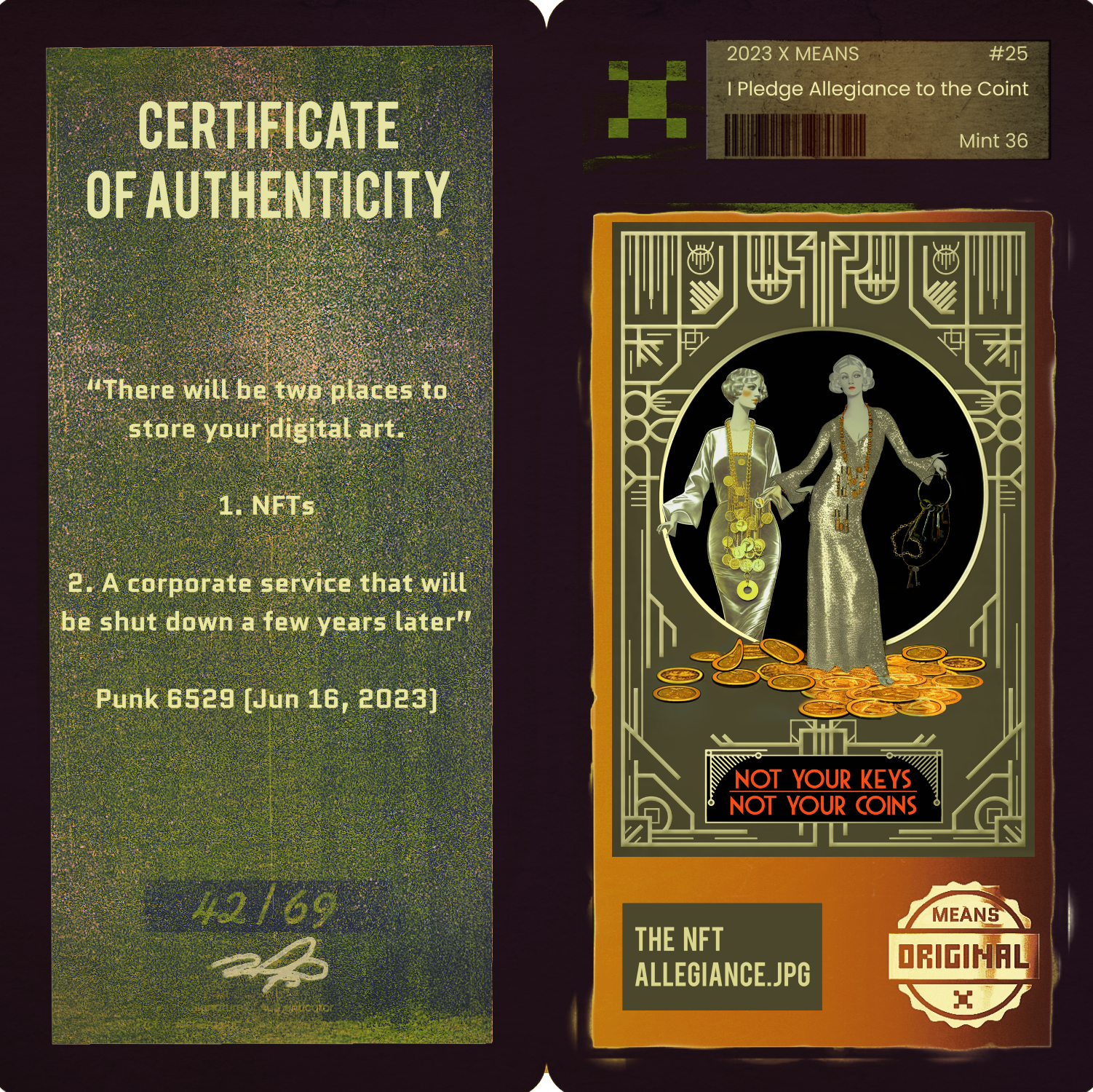 The NFT Allegiance