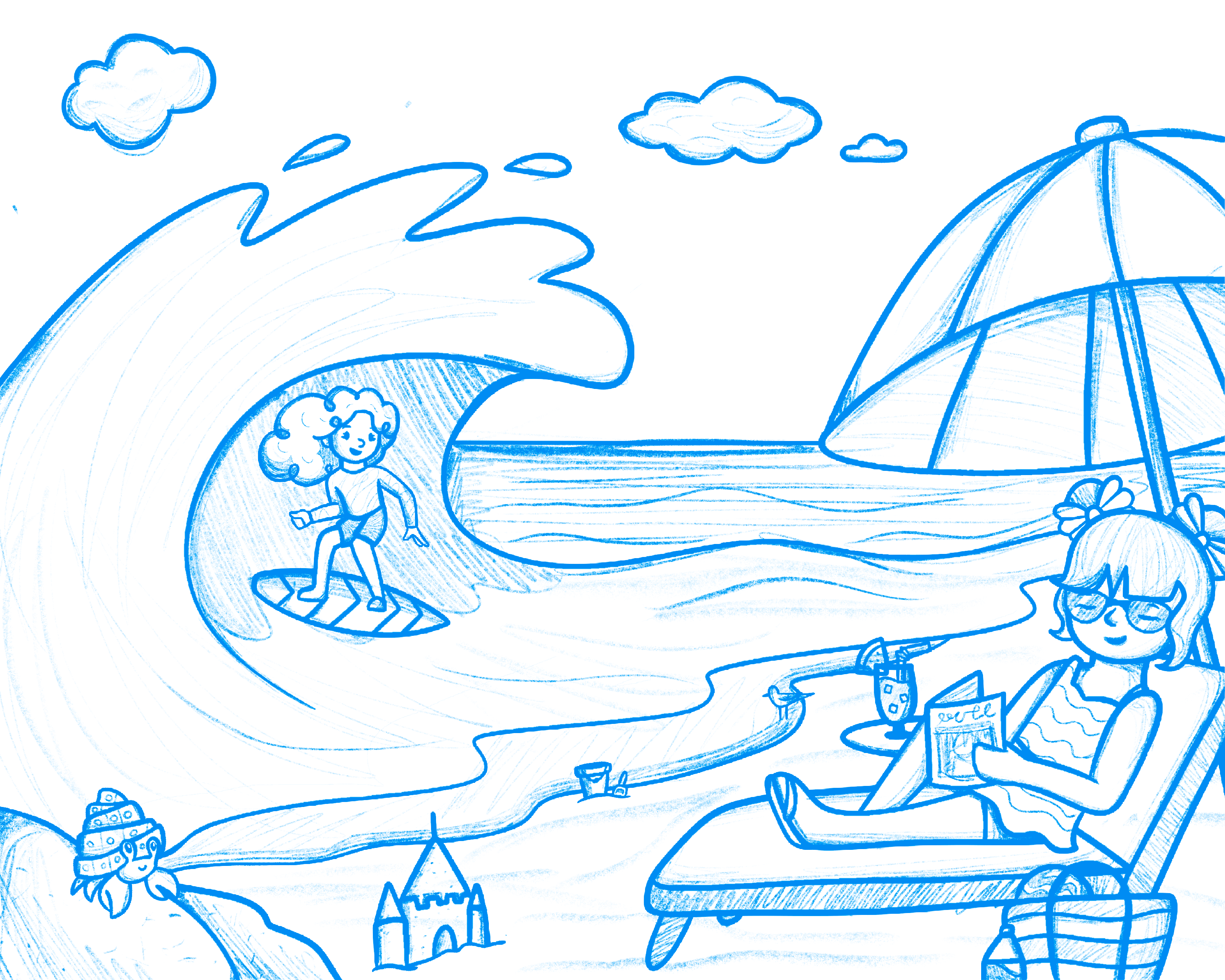 Miami Days Sketch