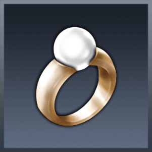 Chipped Pearl Ring