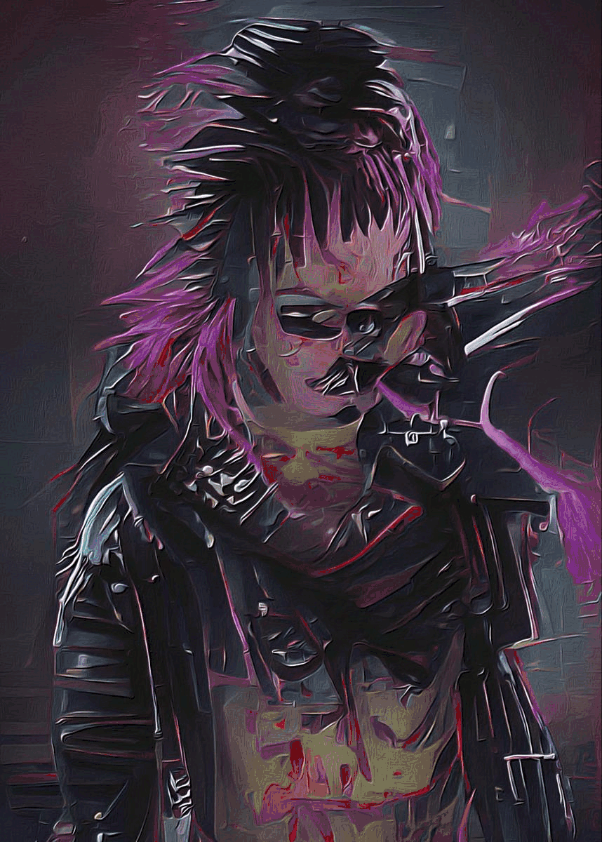 Scribbled Punk #Strobe lights lie