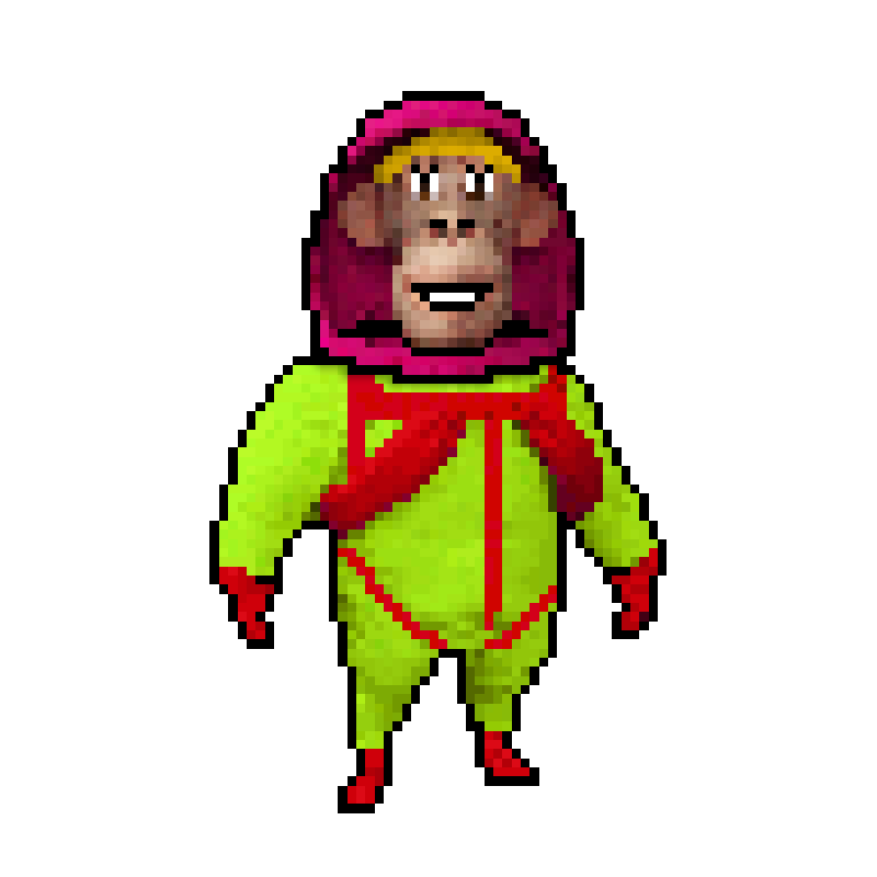Pixel Radioactive Ape #233