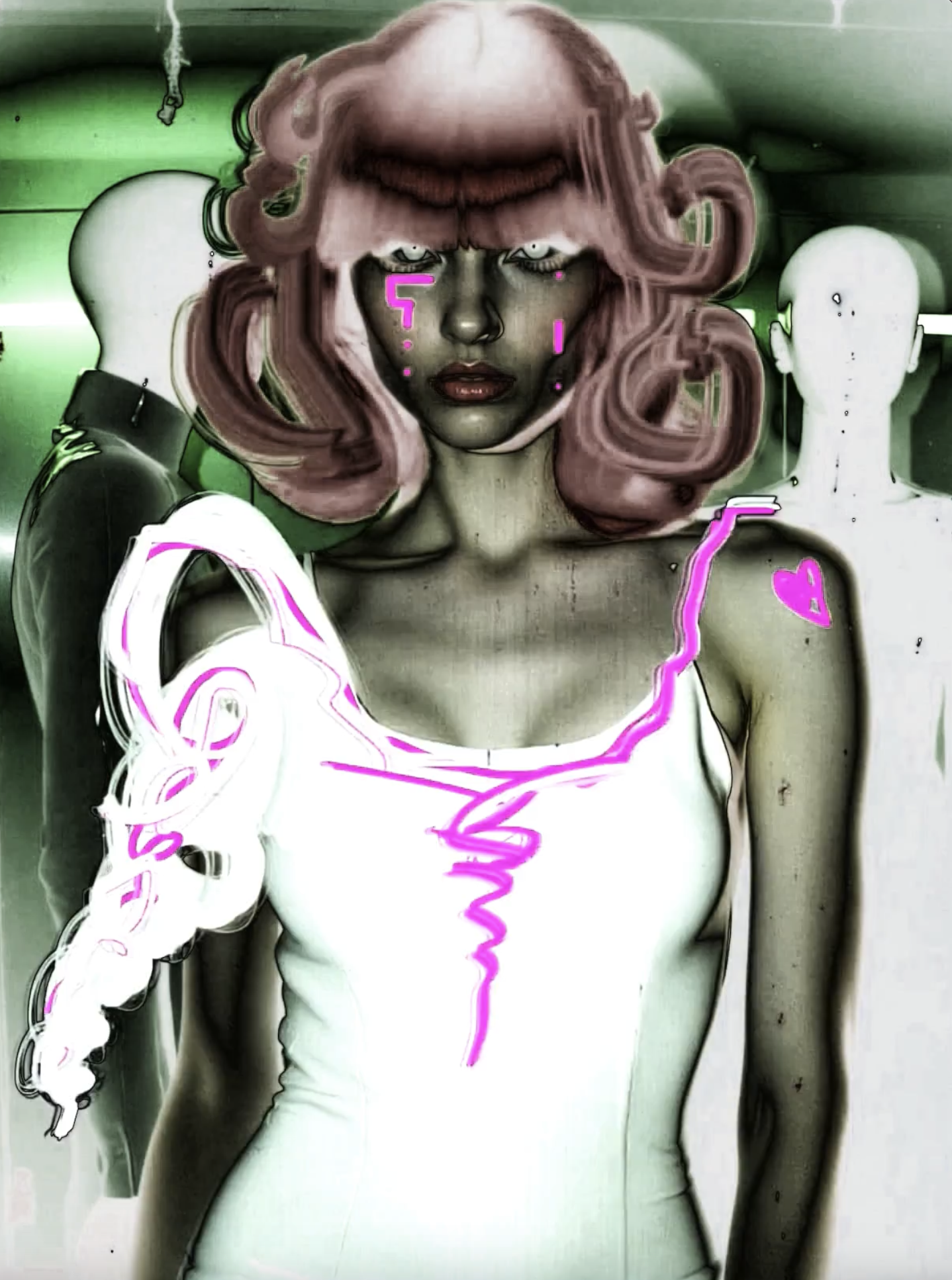 MANNEQUIN ORACLE — Miss AL Simpson, Scottish cryptoartist