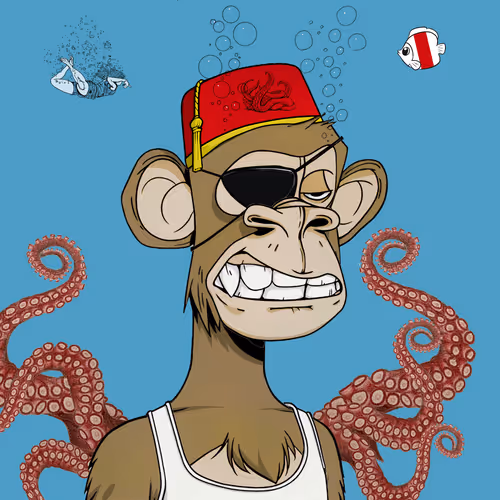 Bored Ape Yacht Club #616 - "Apetopus Ape" Remix by Glassy