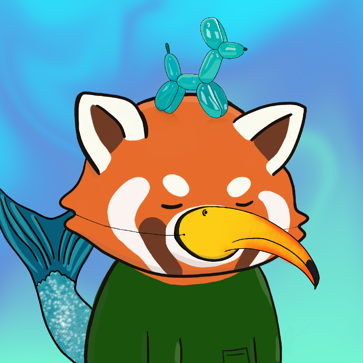 Okay Red Panda #6723