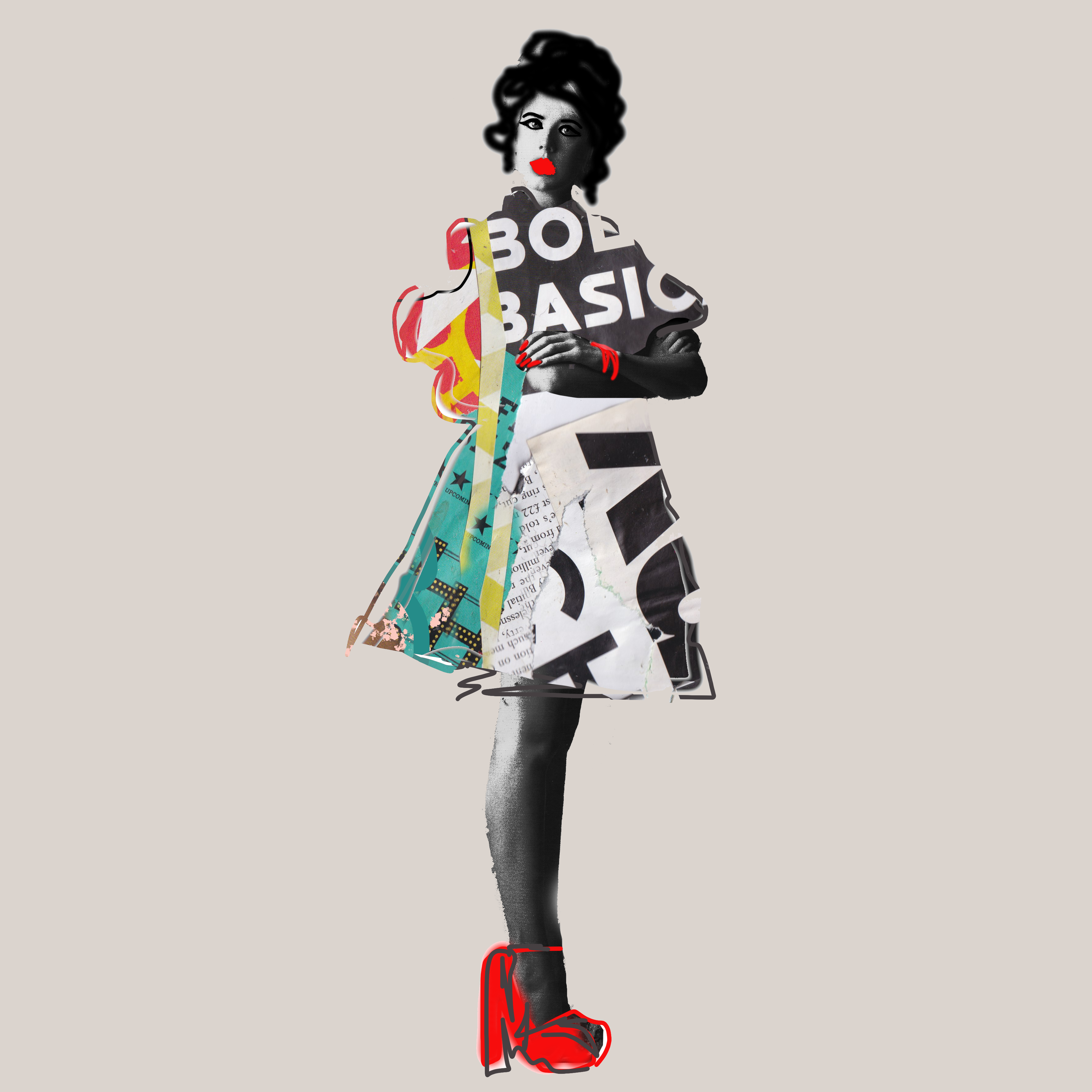 PAPER DOLL #1 — Miss AL Simpson, Scottish cryptoartist