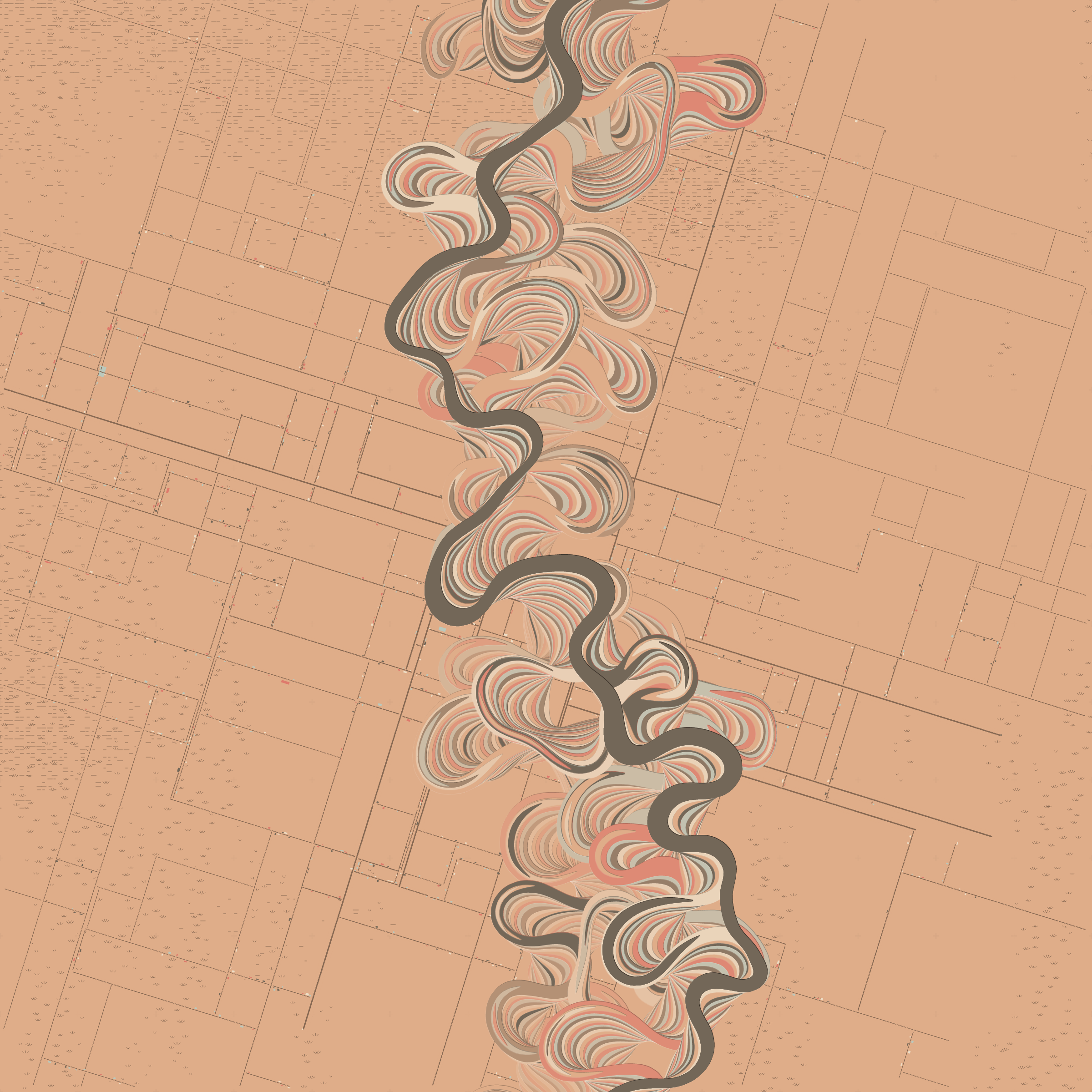 Ancient Courses of Fictional Rivers #51