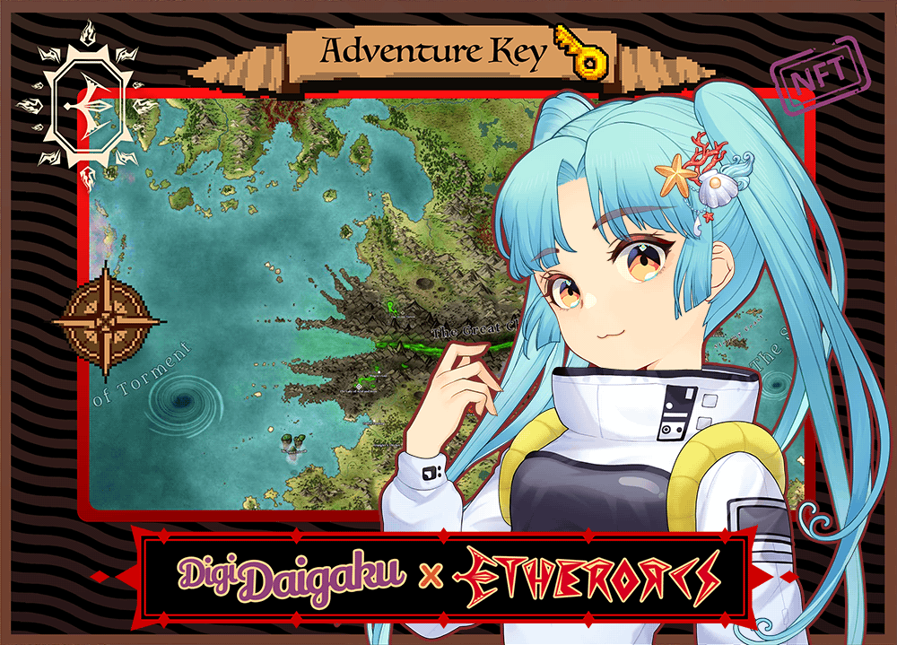 DigiDaigaku #1477 - Reese | EtherOrcs Adventure Key (DigiDaigaku Genesis)