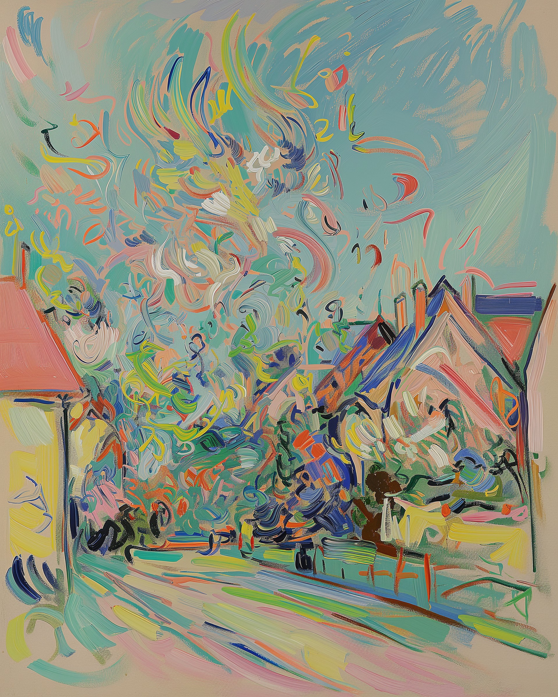 The Street of Whirling Colors