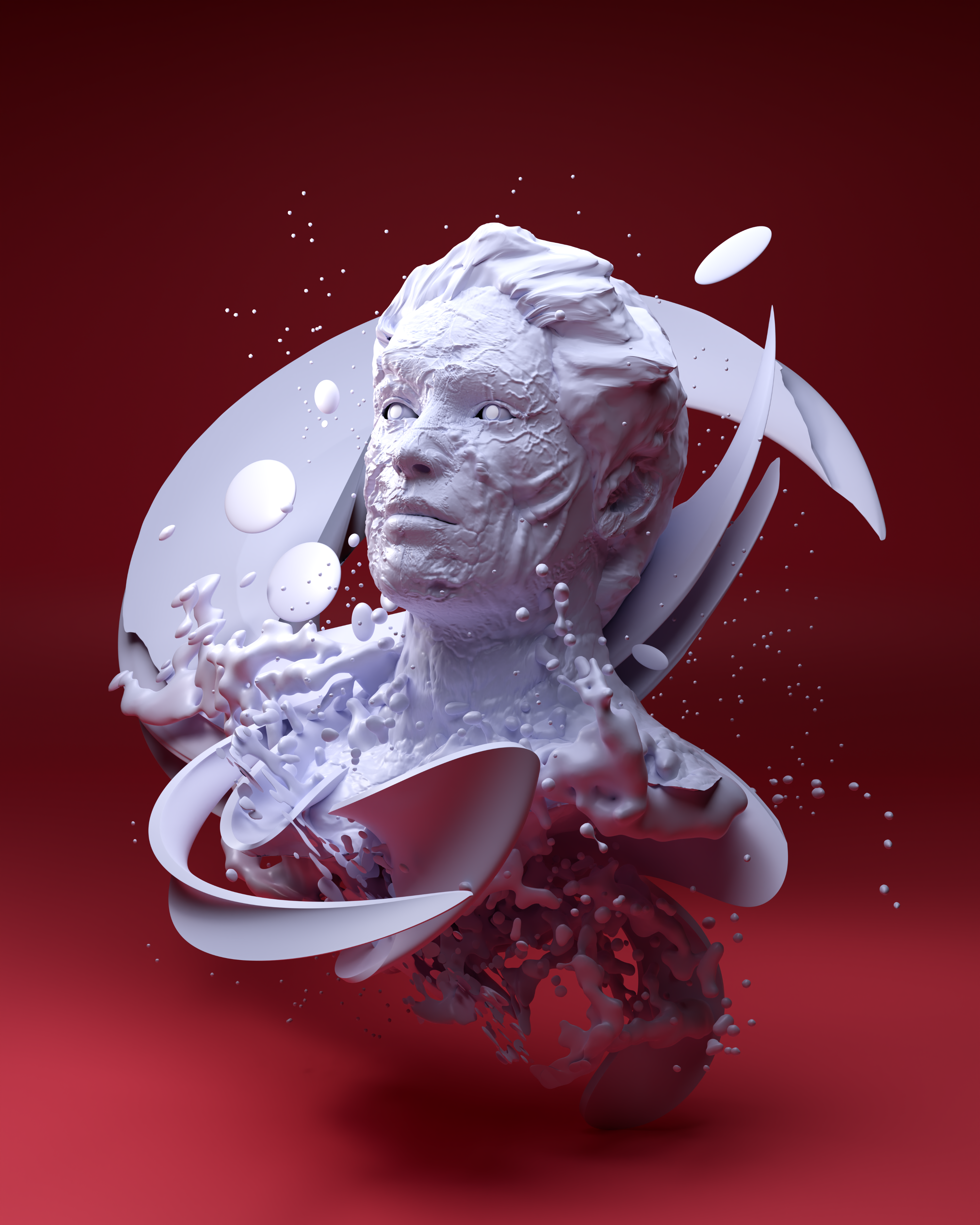 Portrait of a Collector (Red)