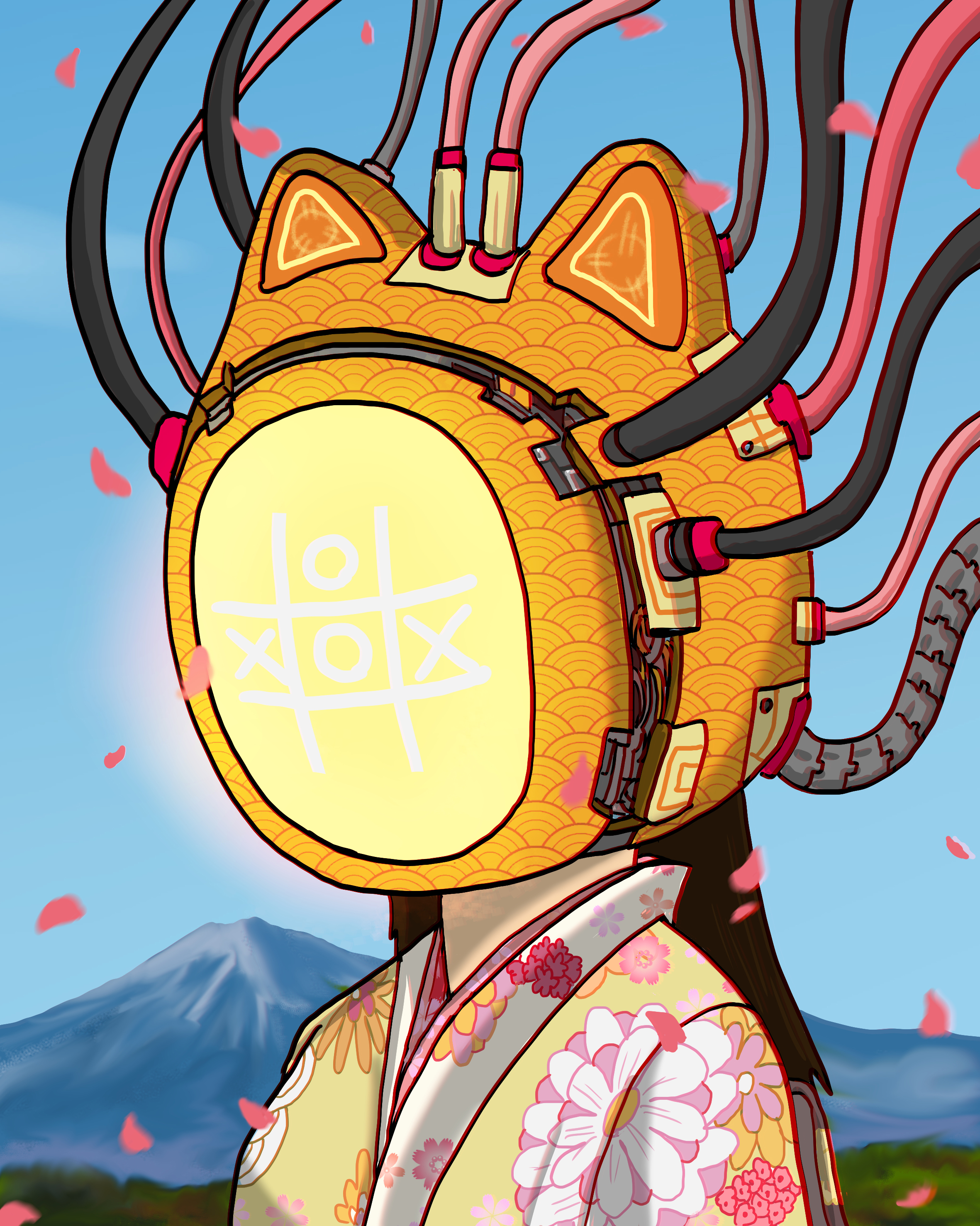 XOX Sakura neko kimono