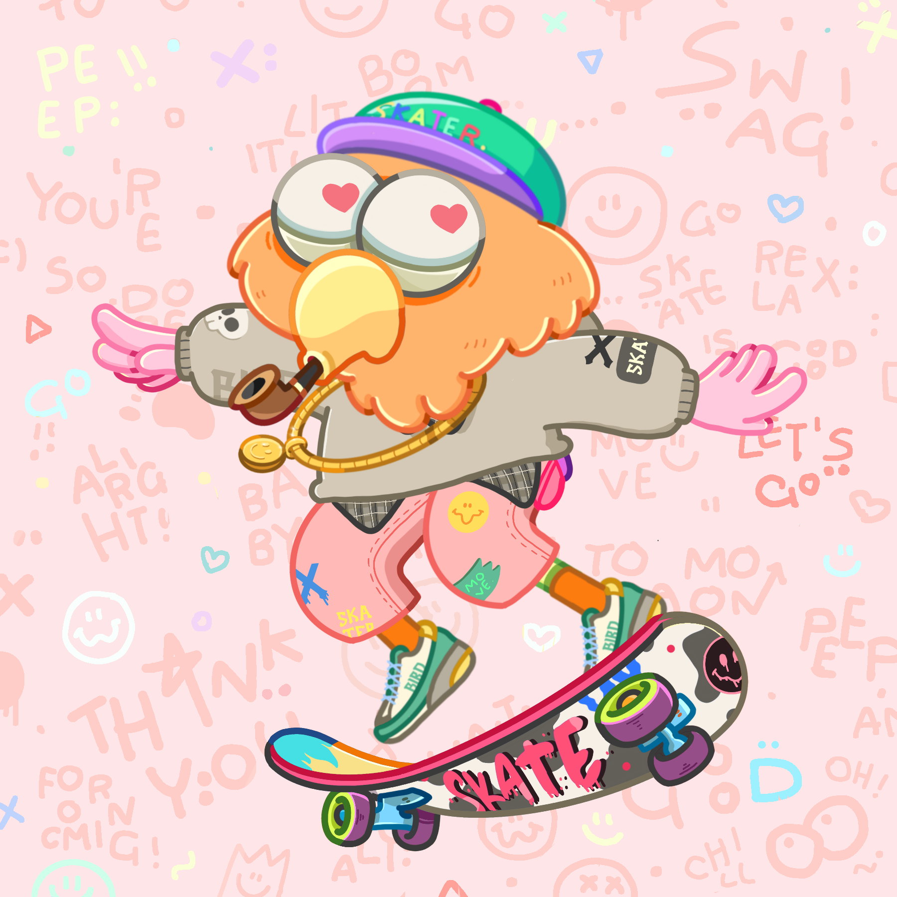 SkaterBirds #128