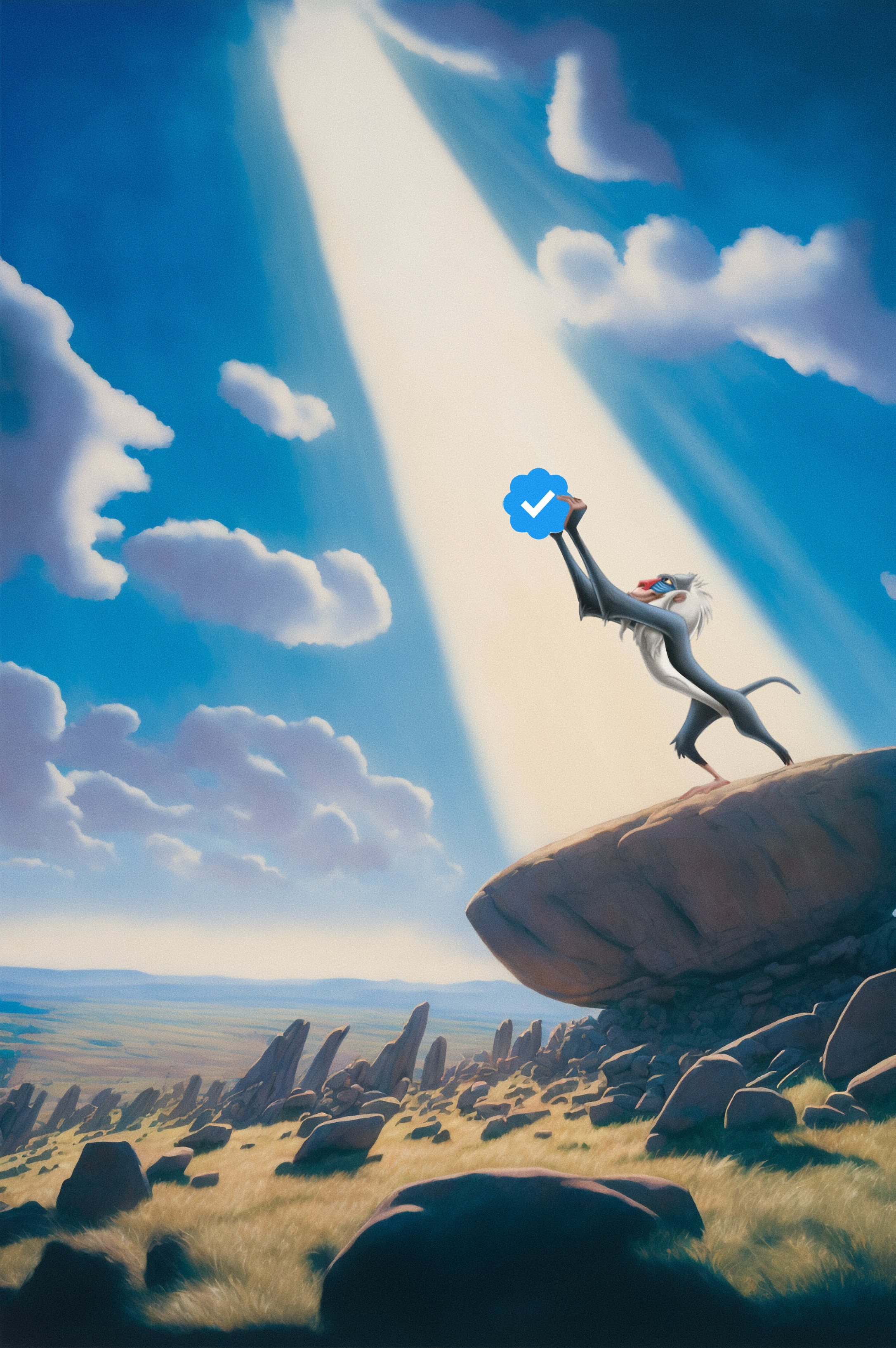 Blue Wavy Circle of Life 2