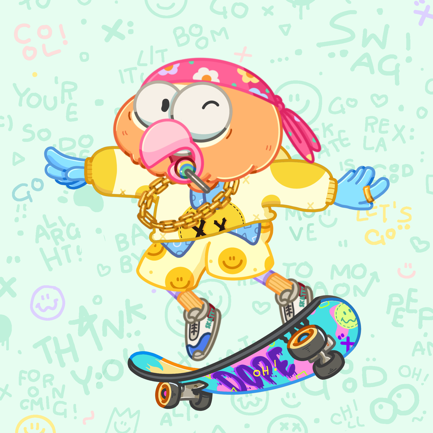 SkaterBirds #2202