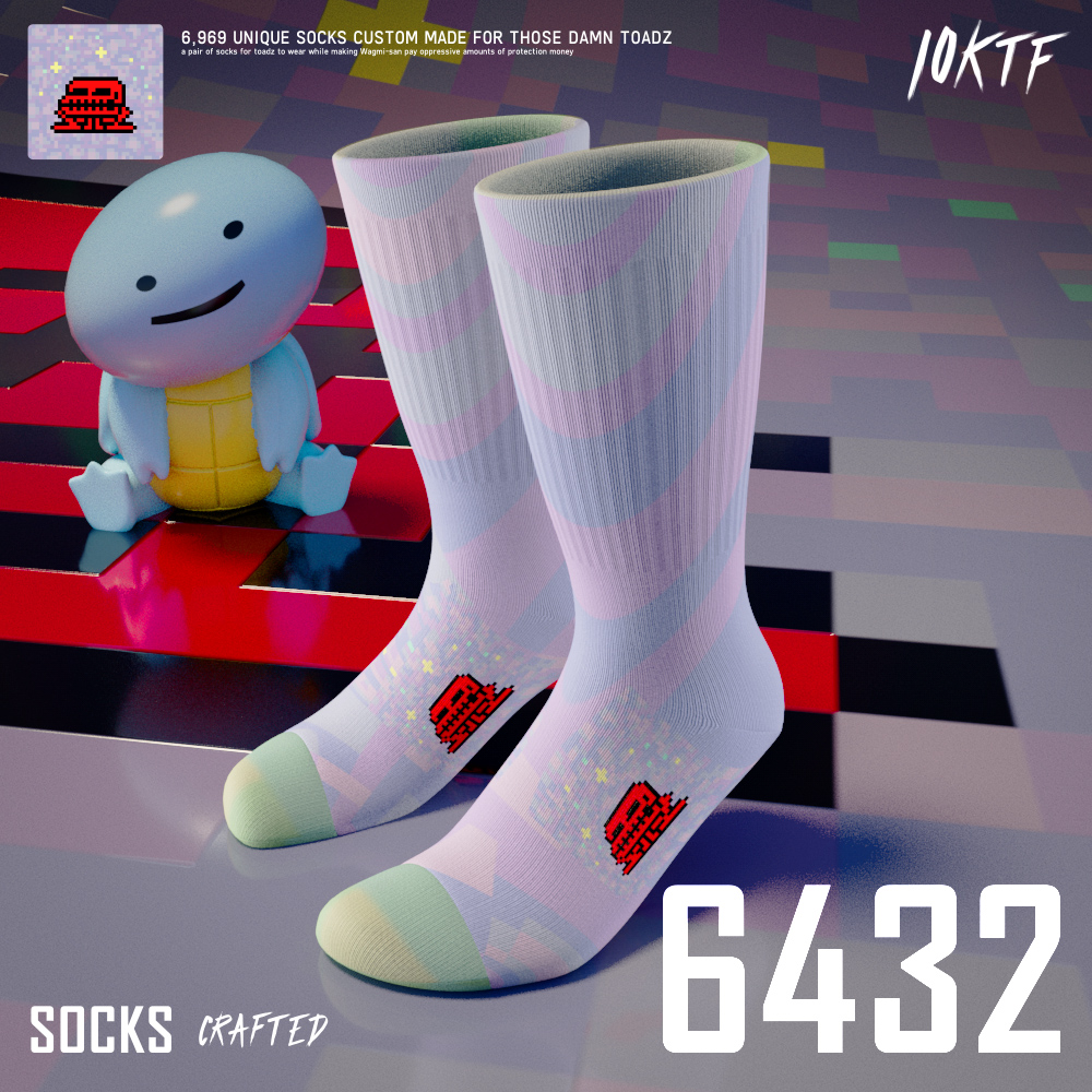 Toadz Crew Socks #6432