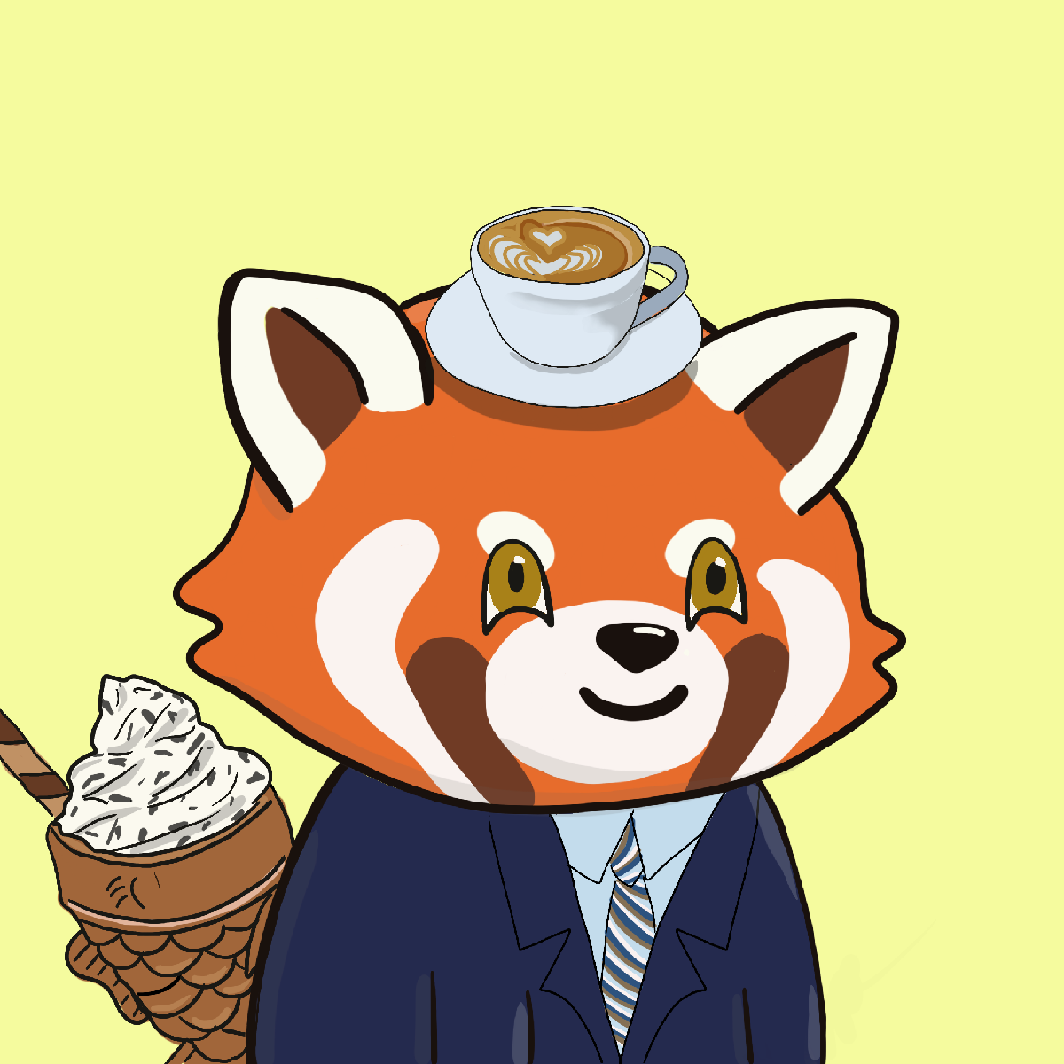 Okay Red Panda #7246