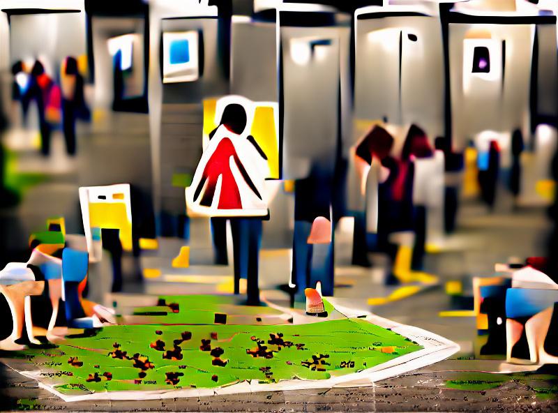 People have been pooping on the ground because there aren't any toilets with tilt-shift photography