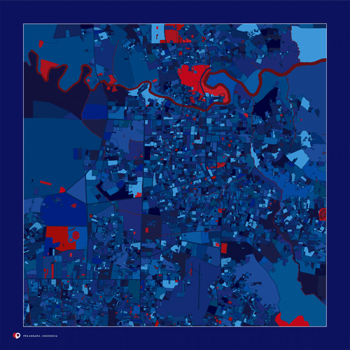 Pekanbaru, Indonesia - Bloody blue