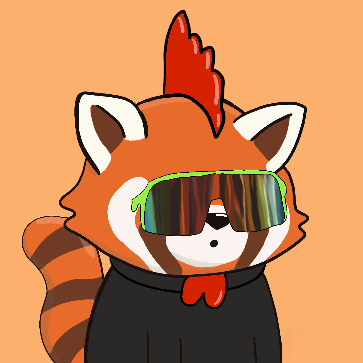 Okay Red Panda #7492