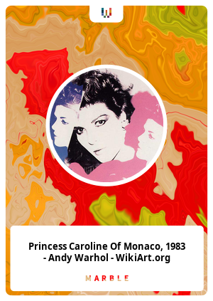 Princess Caroline Of Monaco, 1983 - Andy Warhol - WikiArt.org