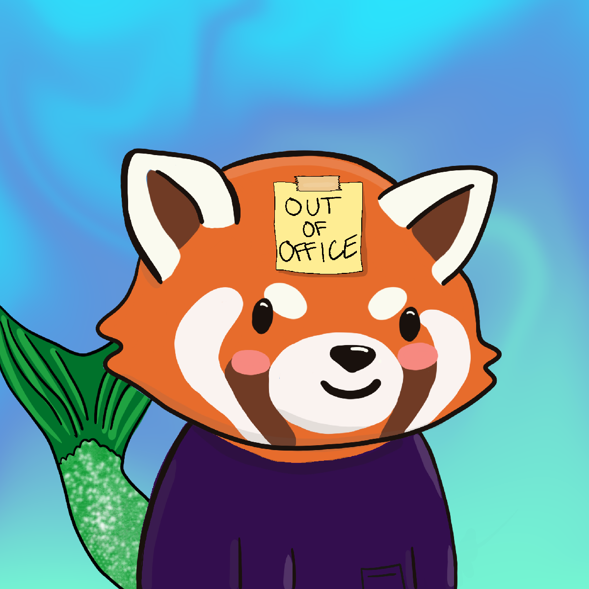 Okay Red Panda #7219