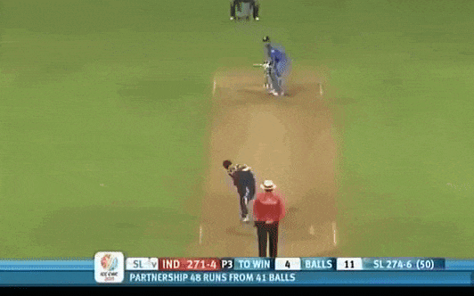 Dhoni winning shot