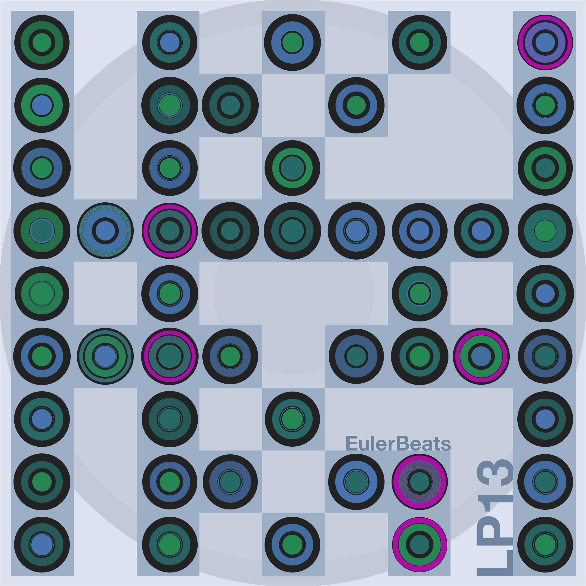 Eulerbeats LP13 Generative Cover Art: #11