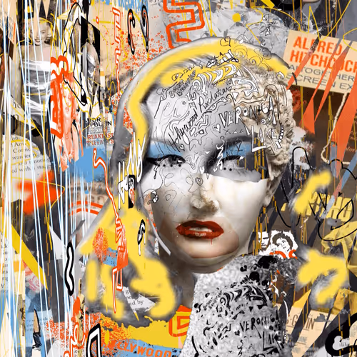 GRAFFITI PORTRAIT [HOLLYWOOD PIXELATIONS #104
