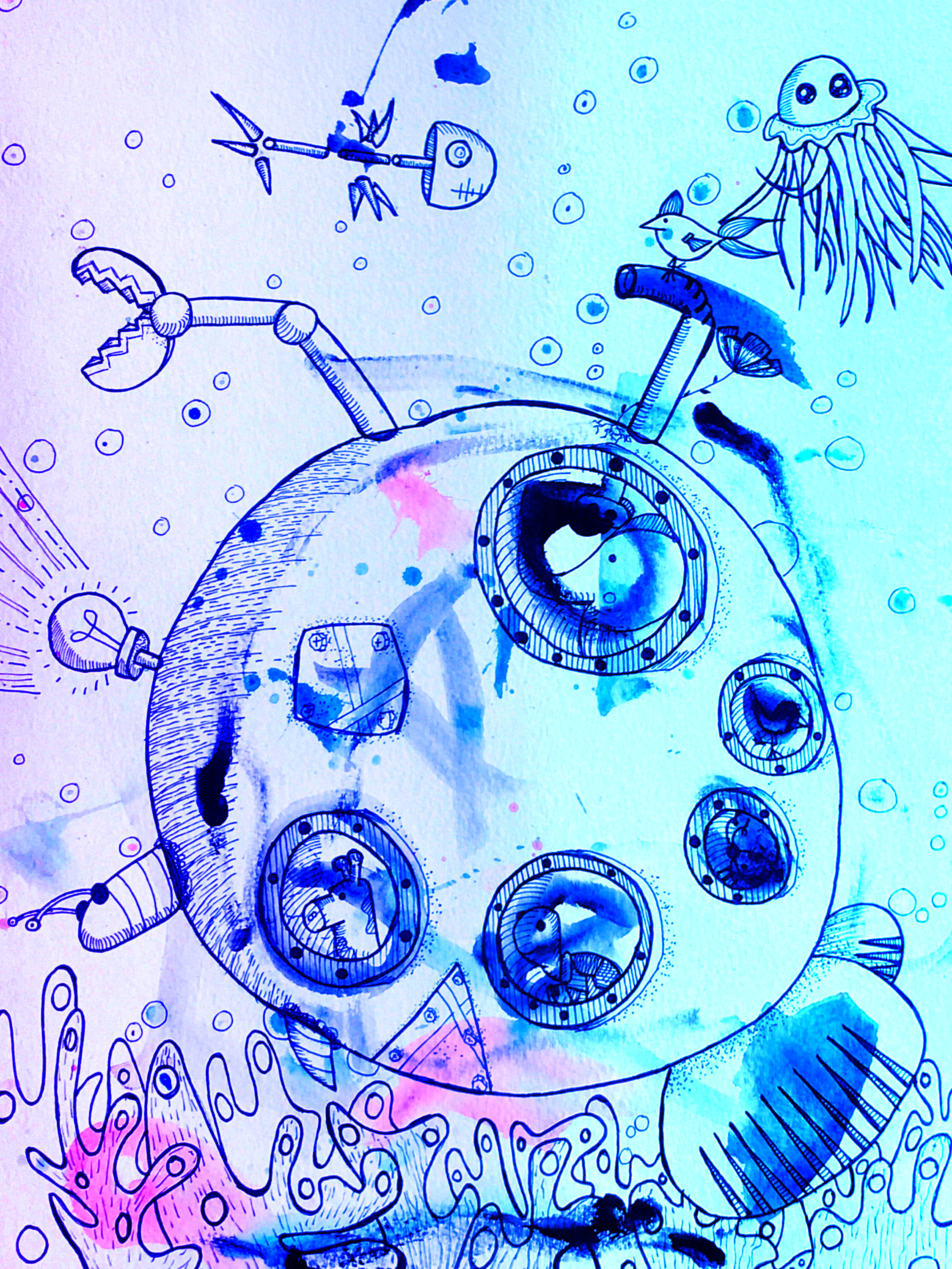 Aquabizarre #7 - The Submarine - rainbow edition 