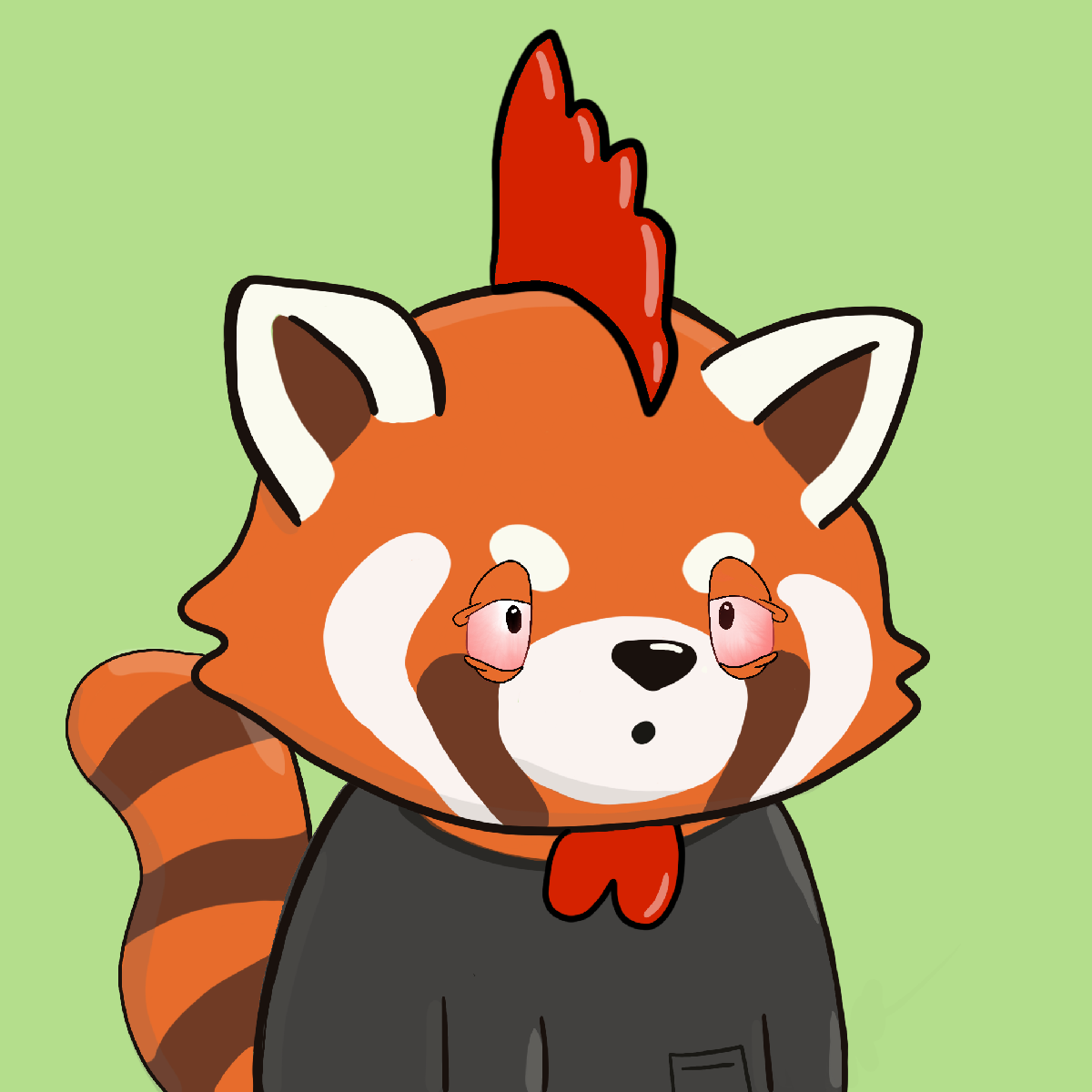 Okay Red Panda #6699
