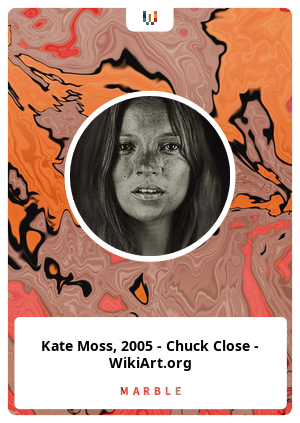 Kate Moss, 2005 - Chuck Close - WikiArt.org