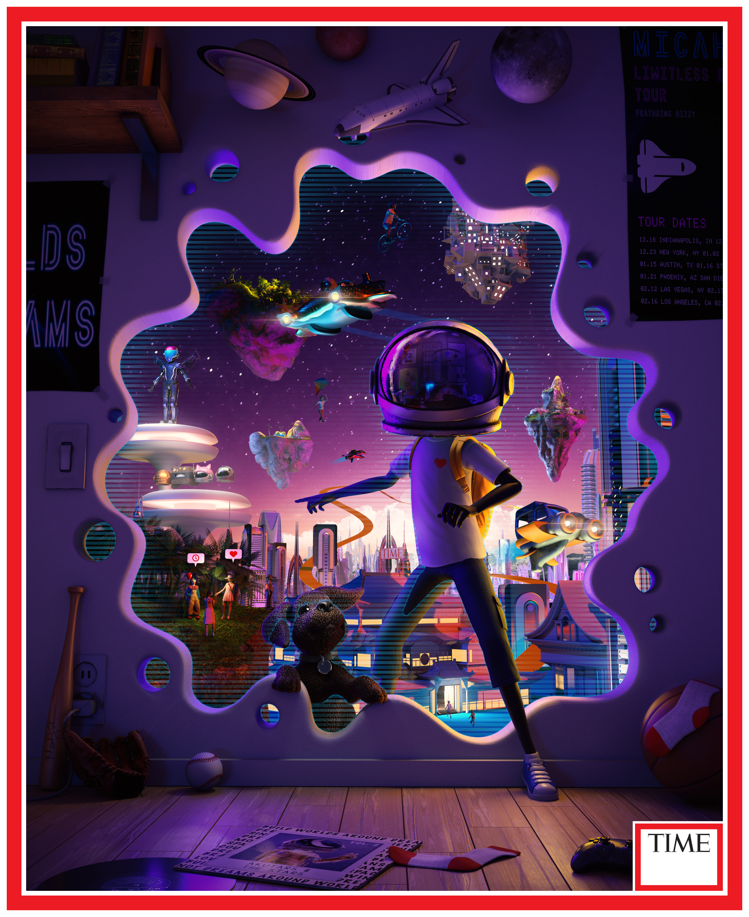 TIME: Into the Metaverse | August 15, 2022 - Original Cover Art