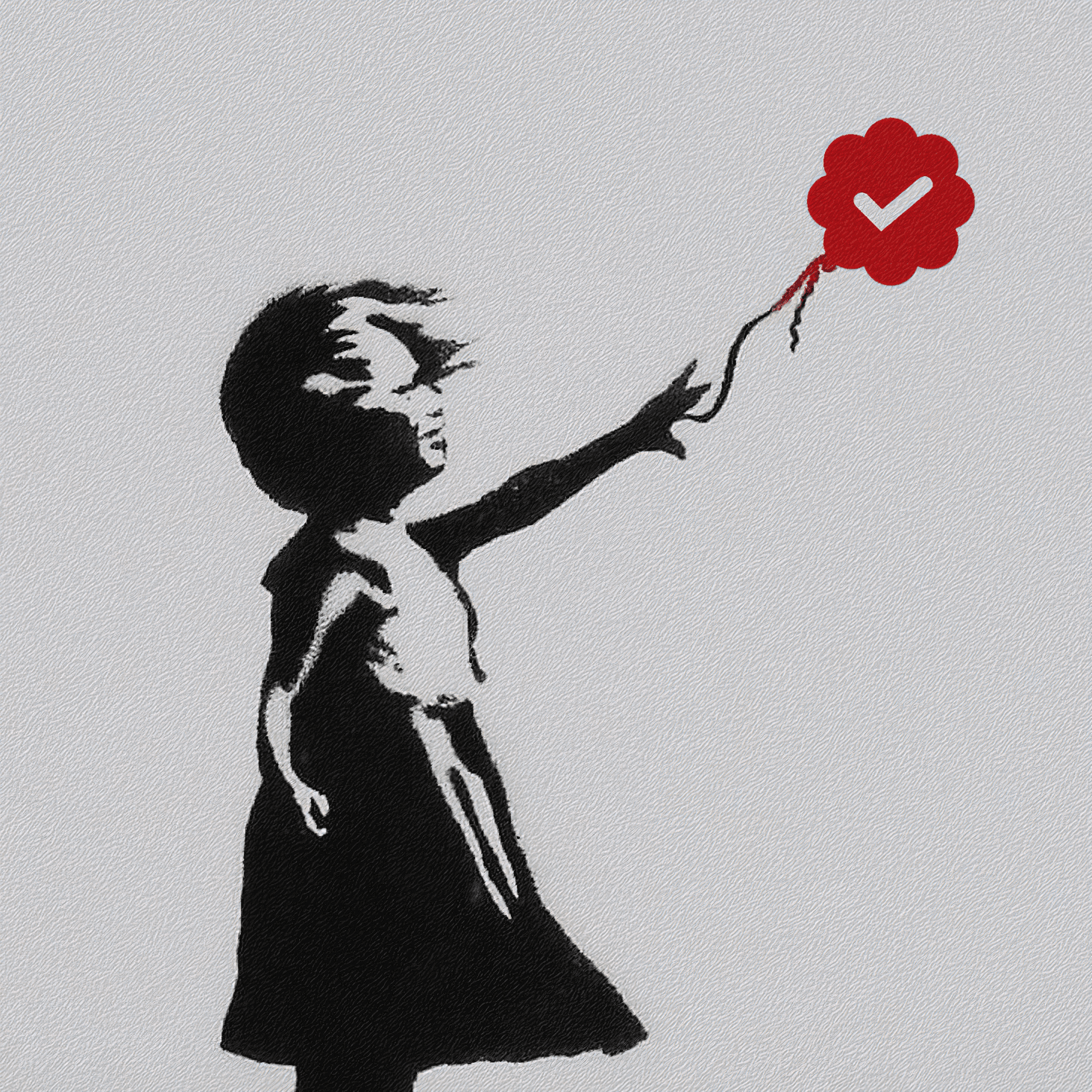 Girl with Verified Balloon 17