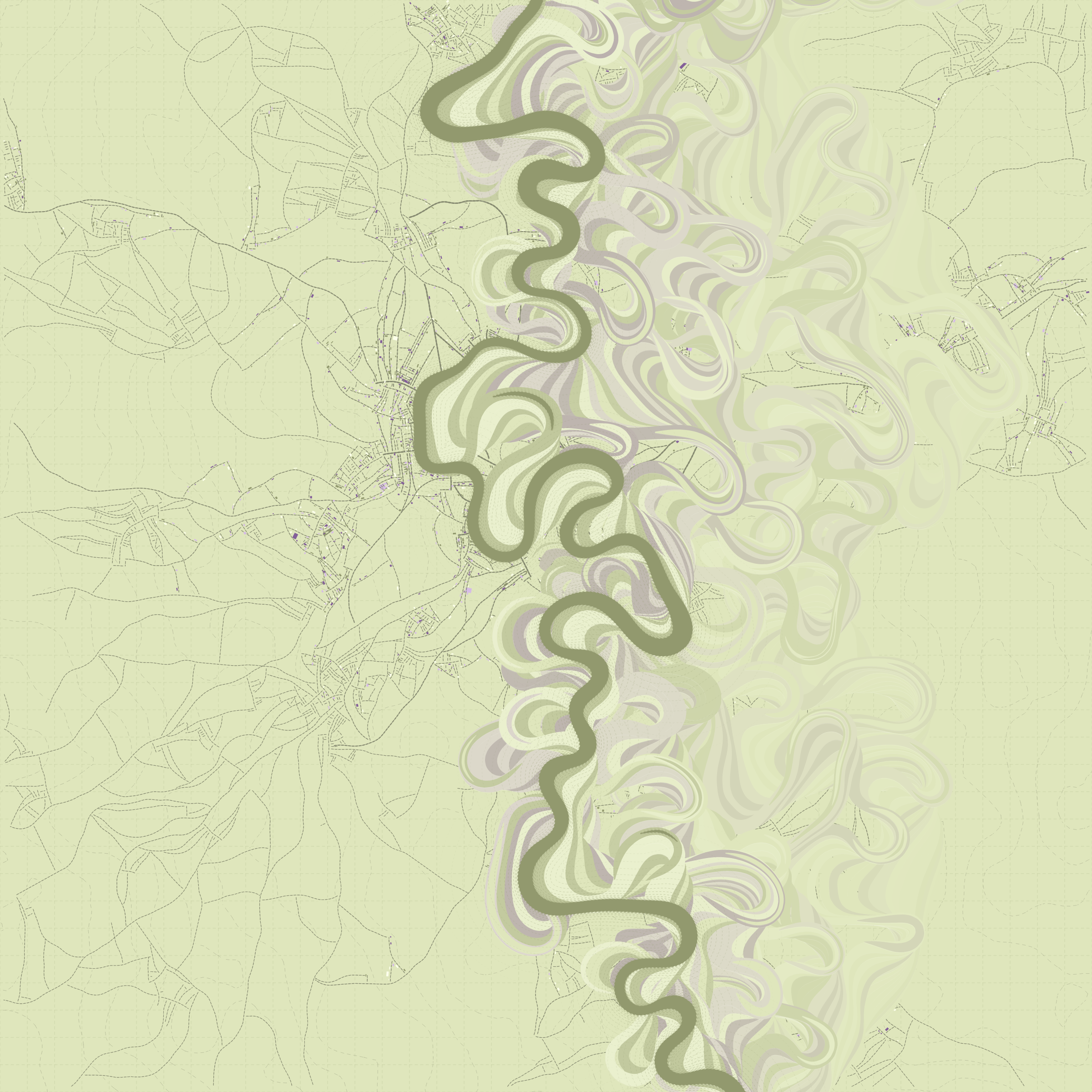 Ancient Courses of Fictional Rivers #813