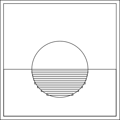 Coordinate Blueprints: Stipple Sunsets