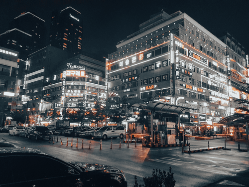 The night in Korea