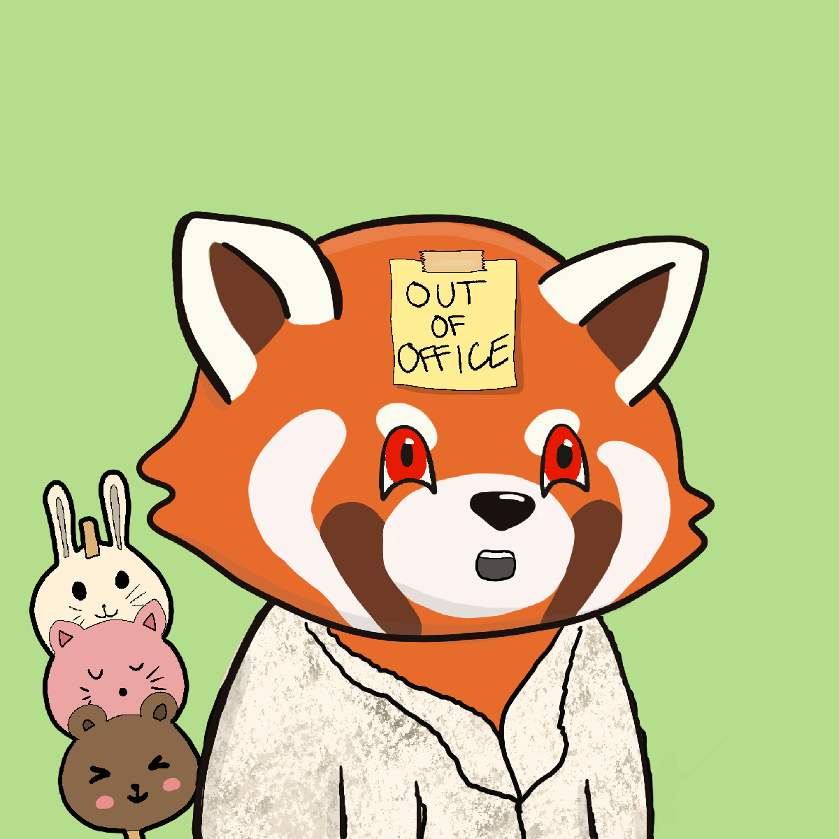 Okay Red Panda #7258