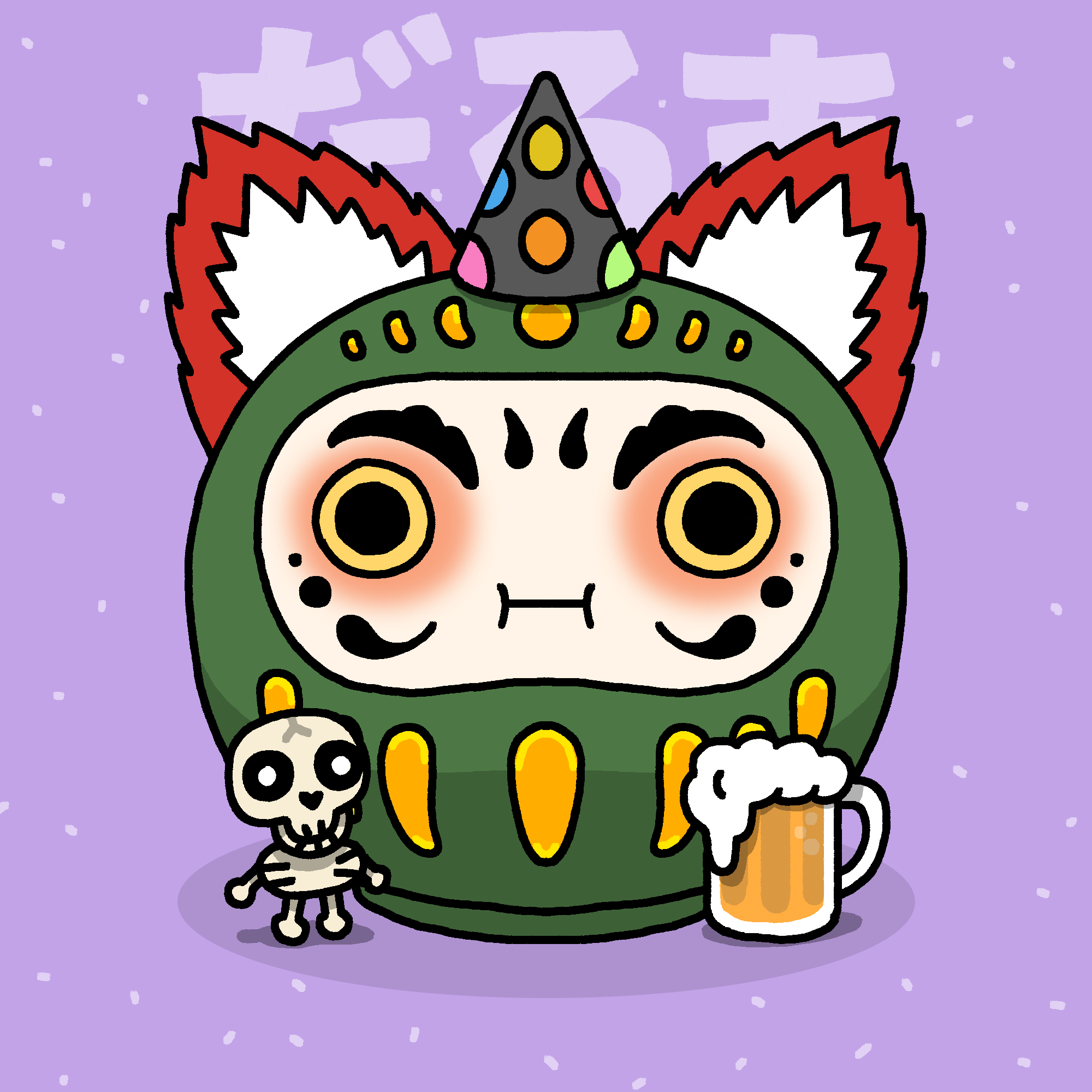 Neko Daruma #355